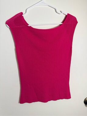 Liz Claiborne Sleeveless Knit Tank - Bright Pink